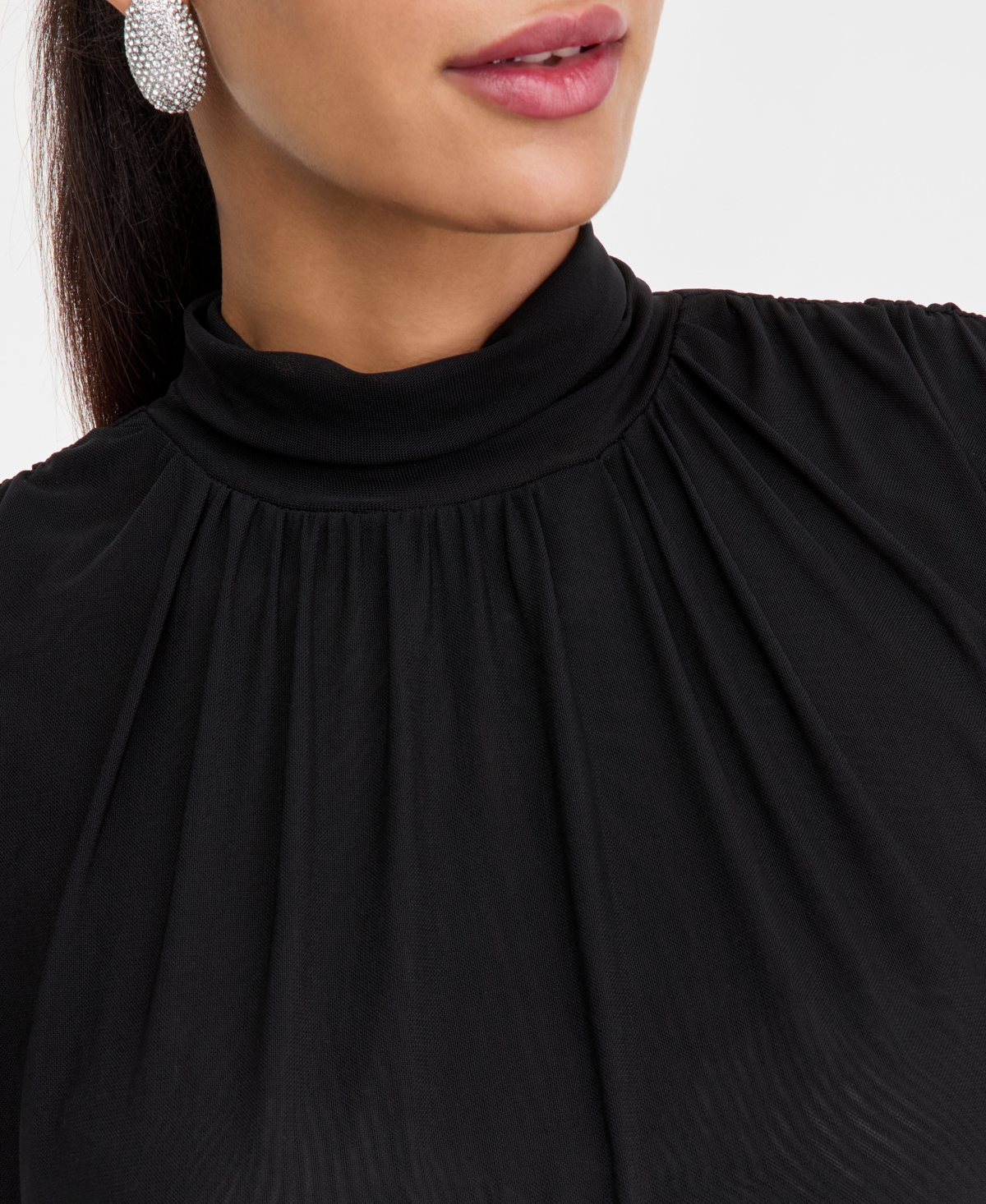 Inc International Concepts Women's Mock-neck Tank Top, Macy's Exclusive In Black