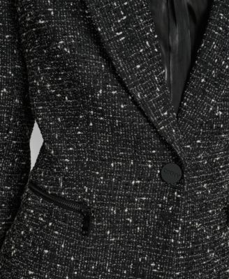 Women's Notch Collar Tweed Topper Jacket