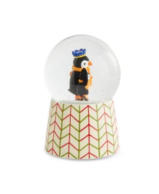 Kit Kemp Christmas Skating Penguin Snow Globe