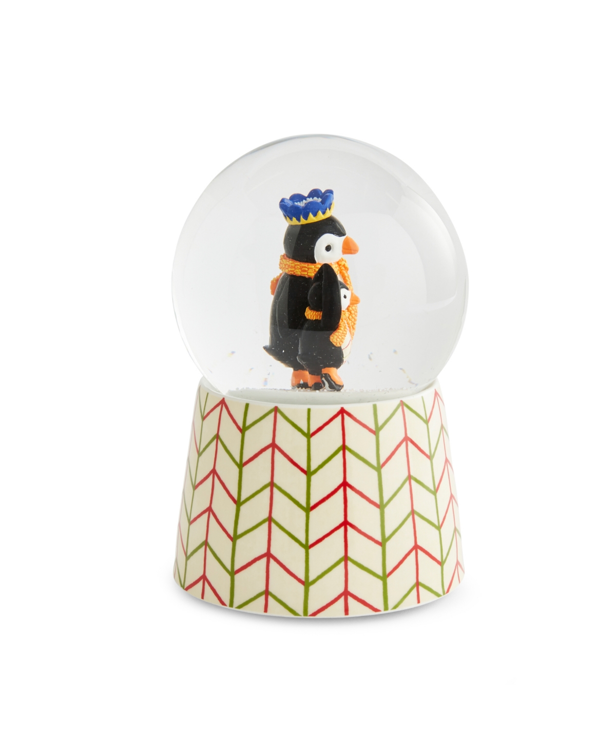 Spode Kit Kemp Christmas Skating Penguin Snow Globe In Multi