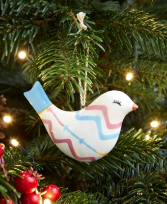 Kit Kemp Christmas Puffed Bird Rik Rak Ornament