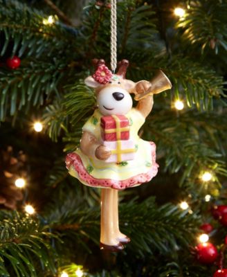 Kit Kemp Christmas Bell Reindeer Ornament