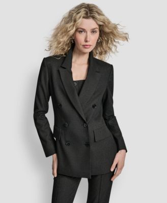 DKNY - Women's Double Breasted Long Sleeve Blazer