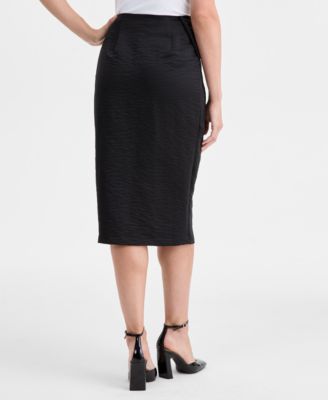 Women's Satin Bow Wrap Midi Skirt, Macy's Exclusive 