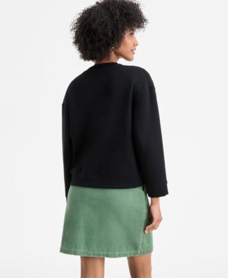 Women's Pearl Embellished Crewneck Sweatshirt, Macy's Exclusive