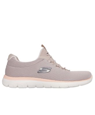 Women's Slip-ins; Summits Summer Blush Sneakers Wide Walking Sneakers from Finish Line