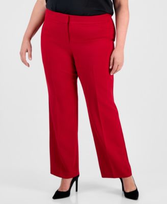 Plus Size Straight-Leg Pants