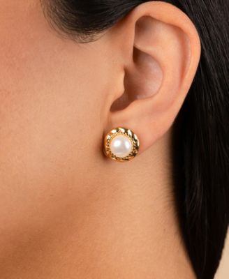 Eudora Cultivated Pearl Stud Earrings