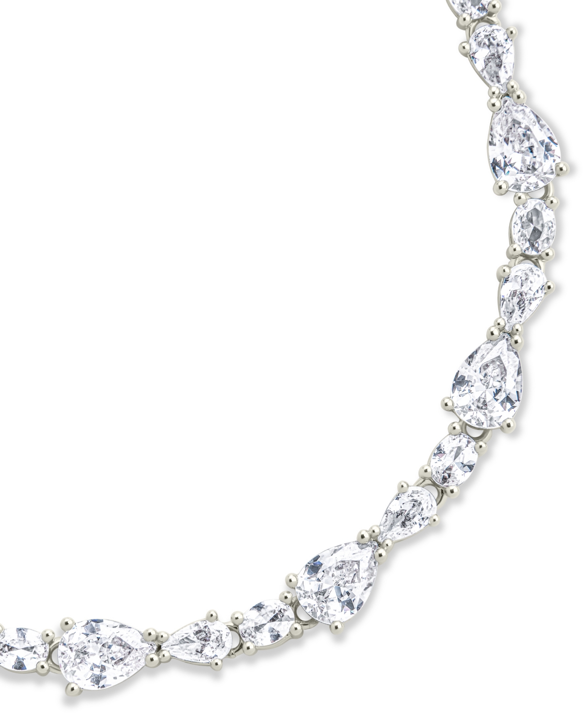 Sterling Forever Sterling Silver Wyatt Cubic Zirconia Tennis Bracelet In Silver