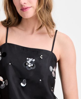 Women's Embellished Organza Tank, Macy's Exclusive