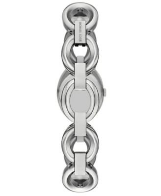 Women's Maude Three-Hand Silver-Tone Stainless Steel Watch, 22mm