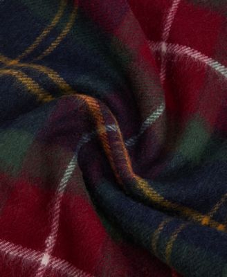 Men's Cashmere Winterberry Tartan Scarf