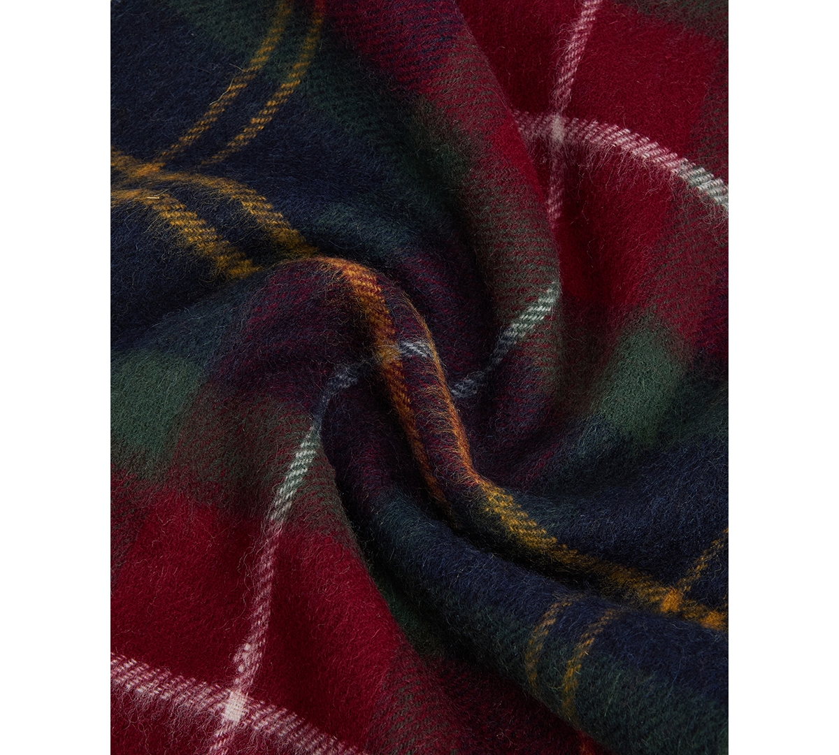 Barbour Men's Cashmere Winterberry Tartan Scarf
