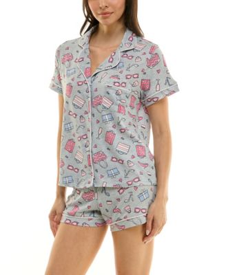 Women's Printed Top and Shorts Set