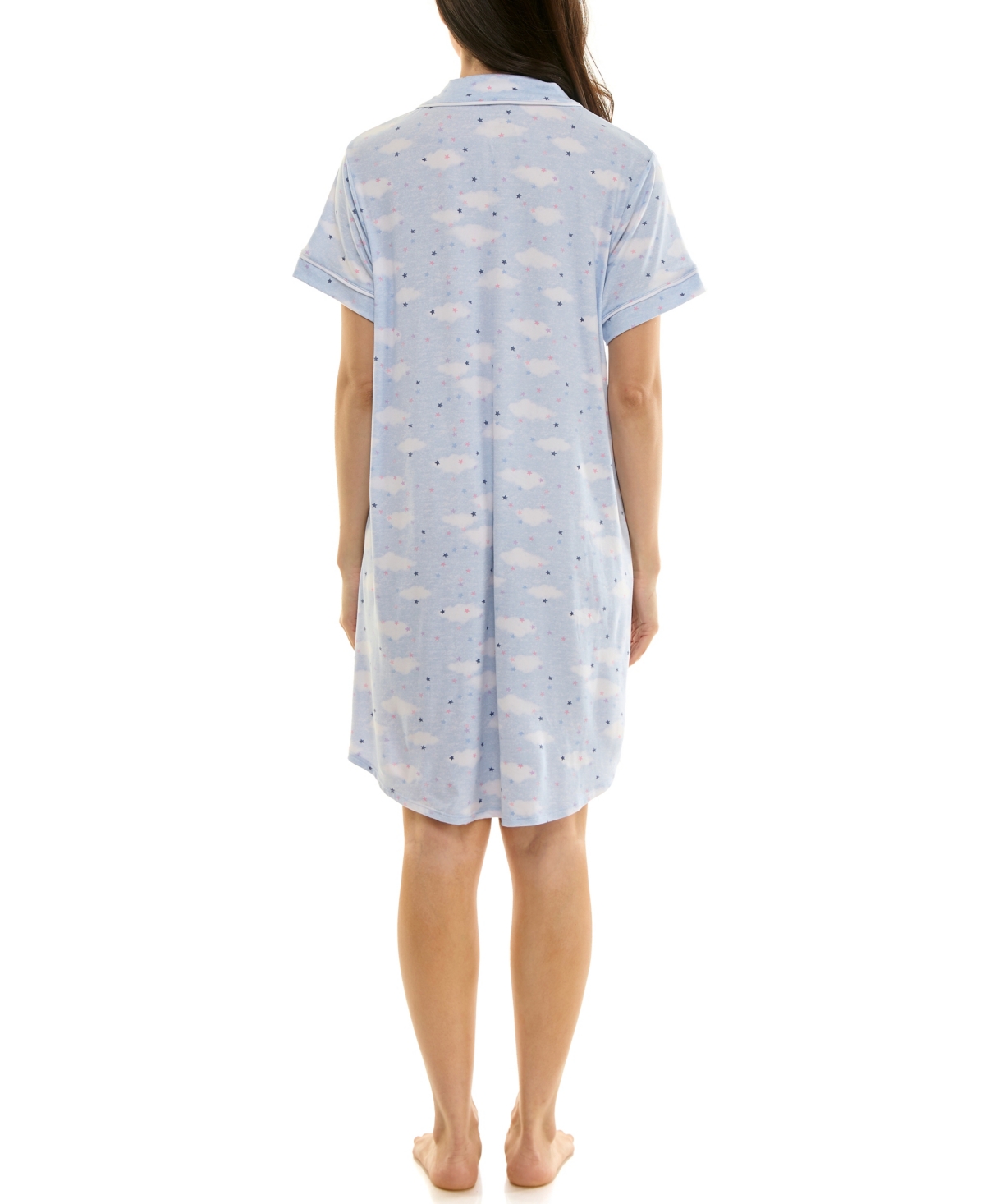 Derek Heart Women's Printed Sleepshirt In Blue