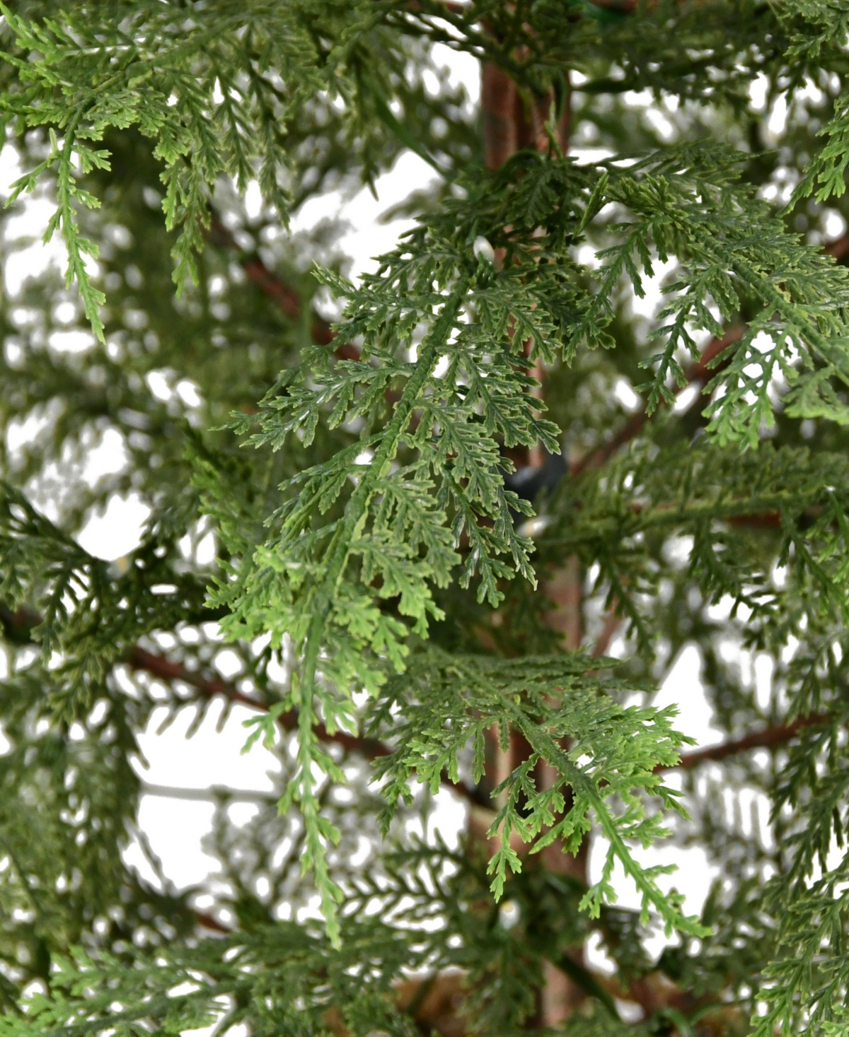 Puleo 12' Pre-lit Artificia Cypress Christmas Tree In Green