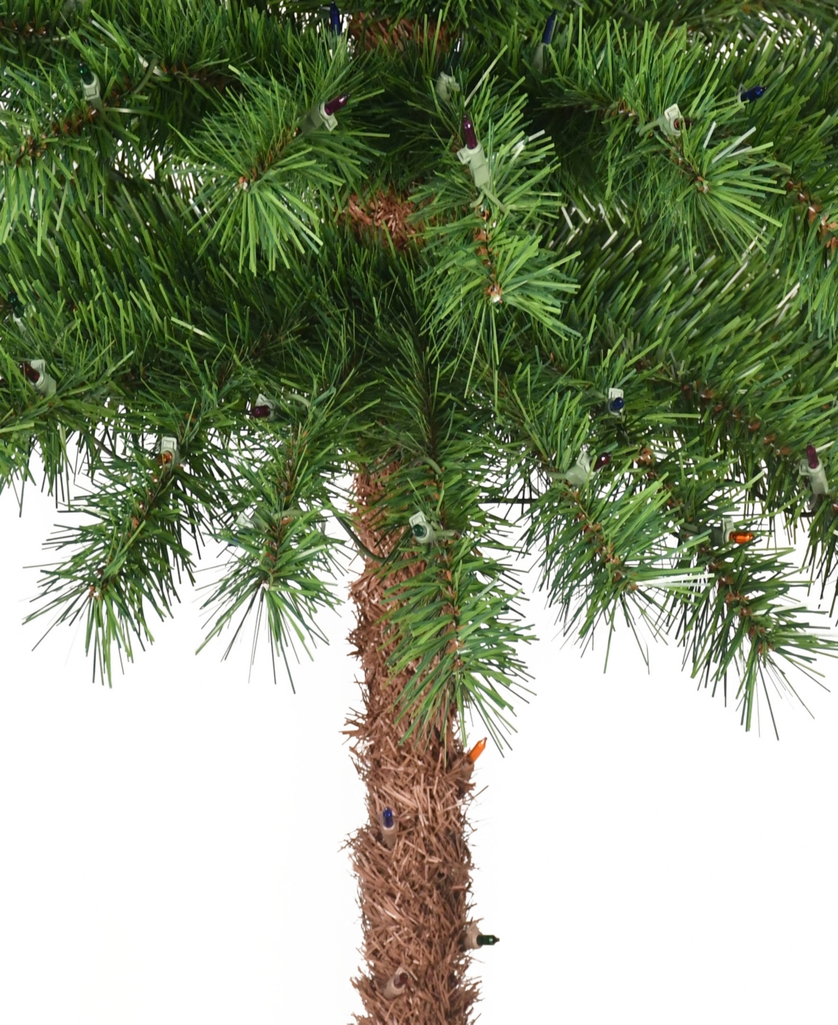 Puleo 5' Pre-lit Artificial Palm Tree In Green