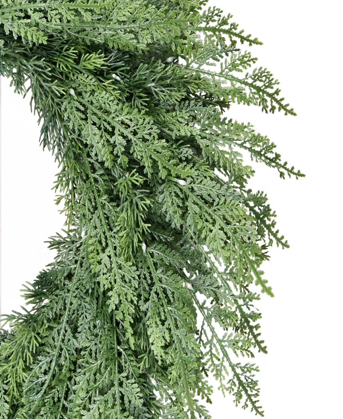 Puleo 24" Pre-lit Artificial Flocked Wreath In Green