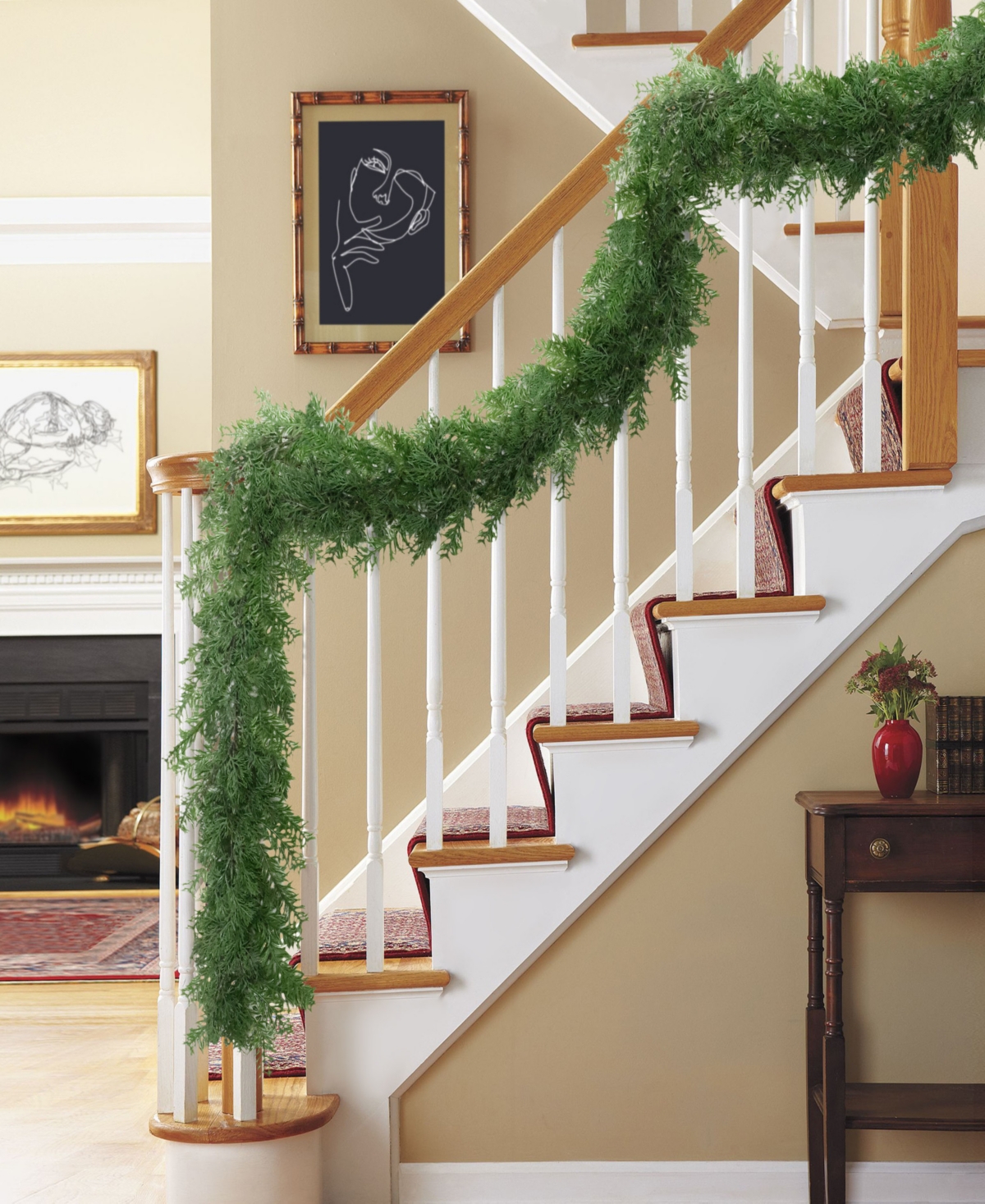 Puleo 9' X 10" Artificial Christmas Garland In Green