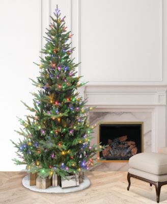 Puleo 7.5' Pre-Lit Sacramento Fir Artificial Christmas Tree