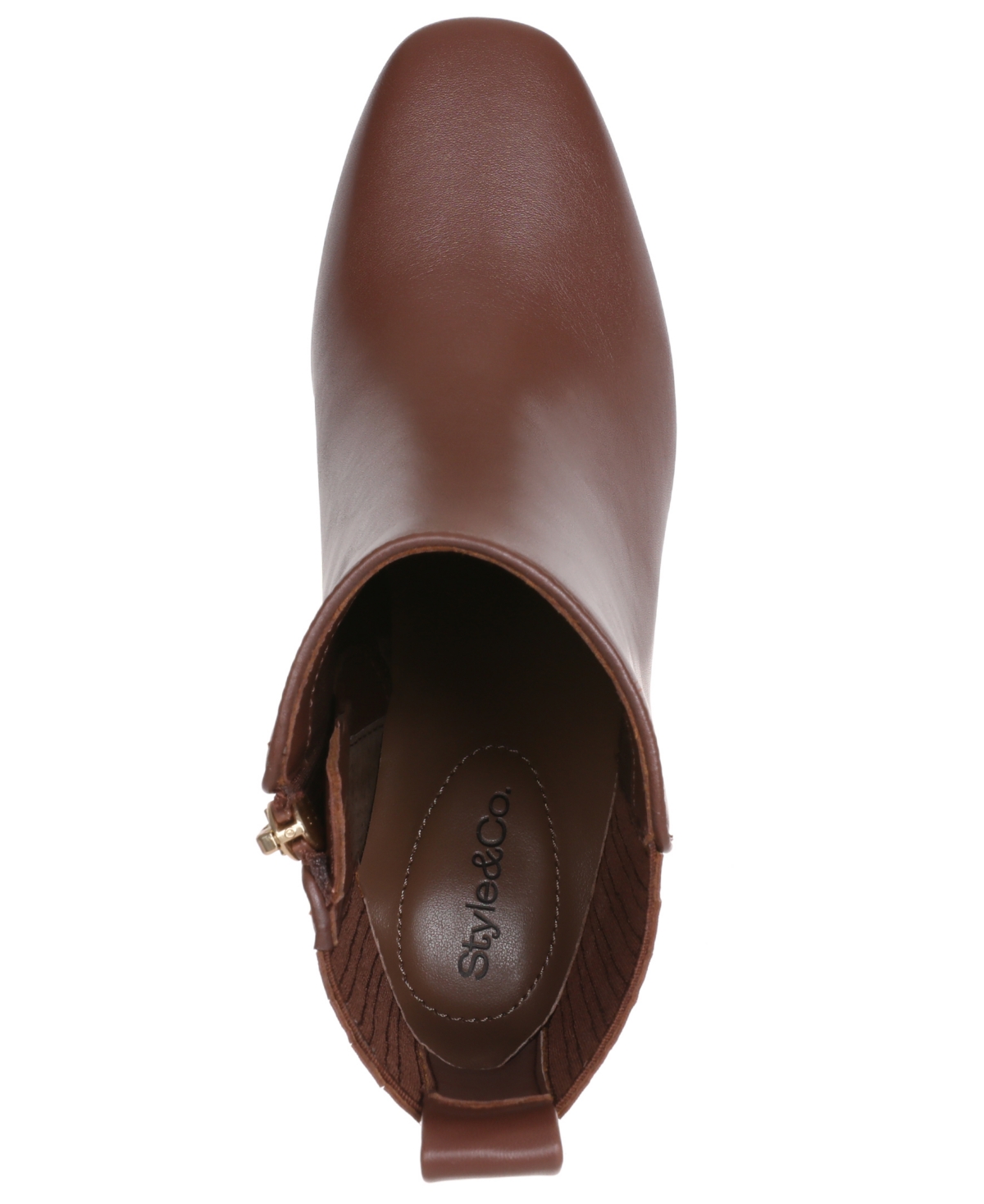 Style & Co Women's Hutchh Square Toe Ankle Booties, Macy's Exclusive In Burgundy