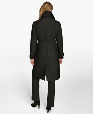 Women's Single-Breasted Belted Trench Coat