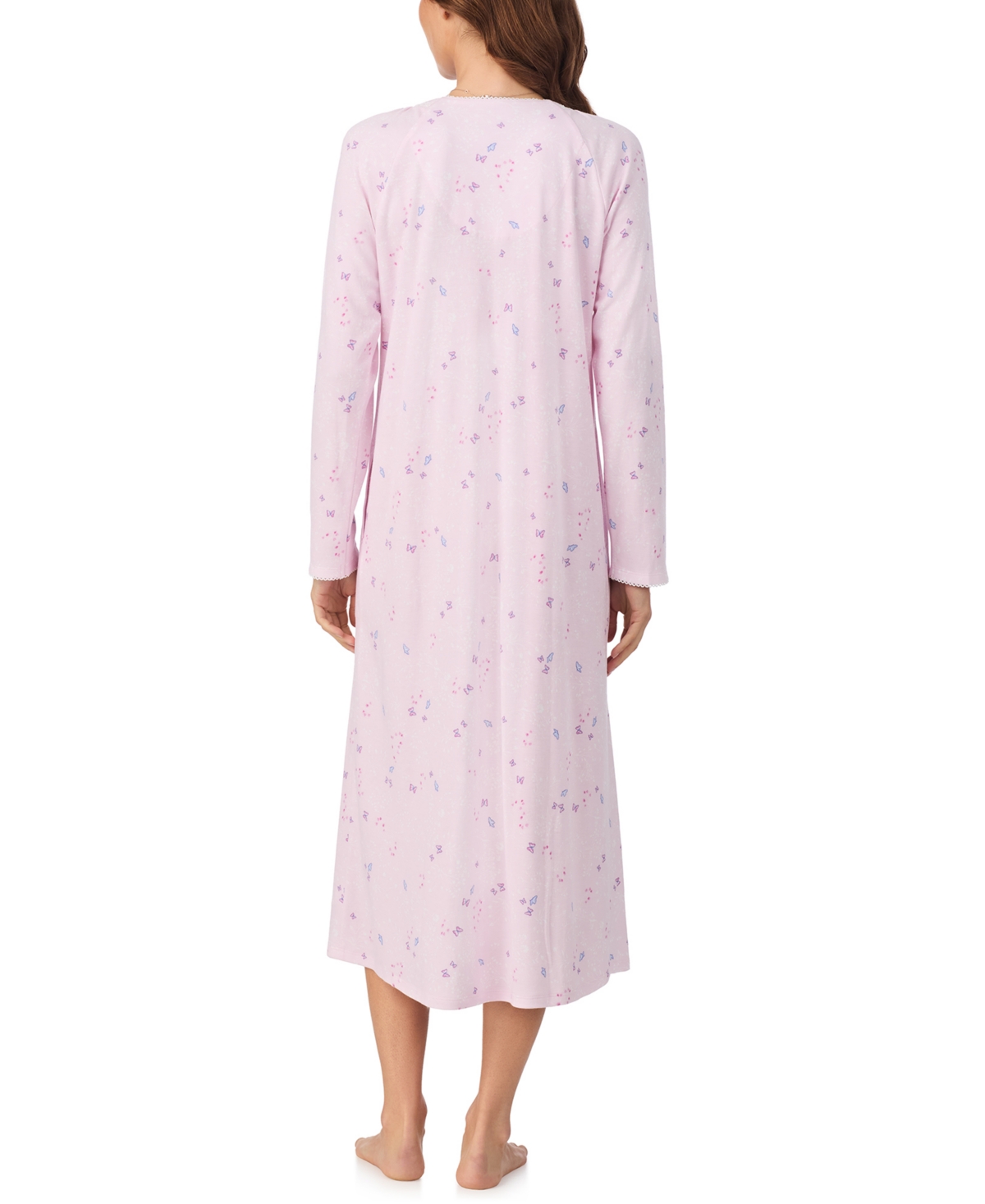 Eileen West Women's Long Sleeve Nightgown In Pink