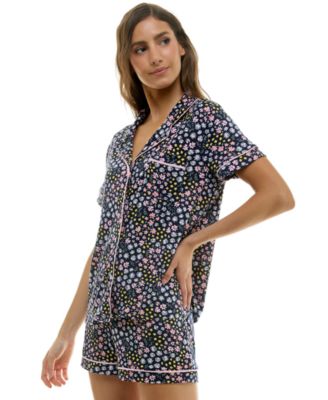 Women's Printed Top and Shorts Set