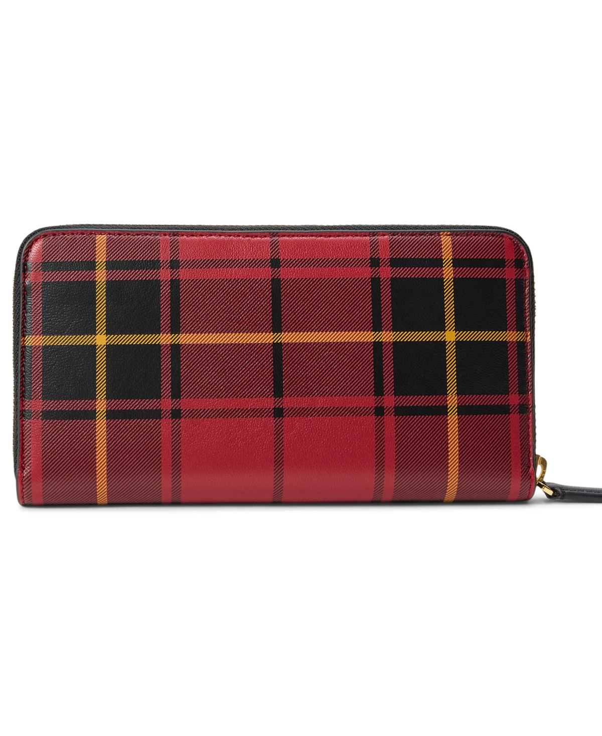 Lauren Ralph Lauren Women's Festive Plaid Print Zipper Wallet