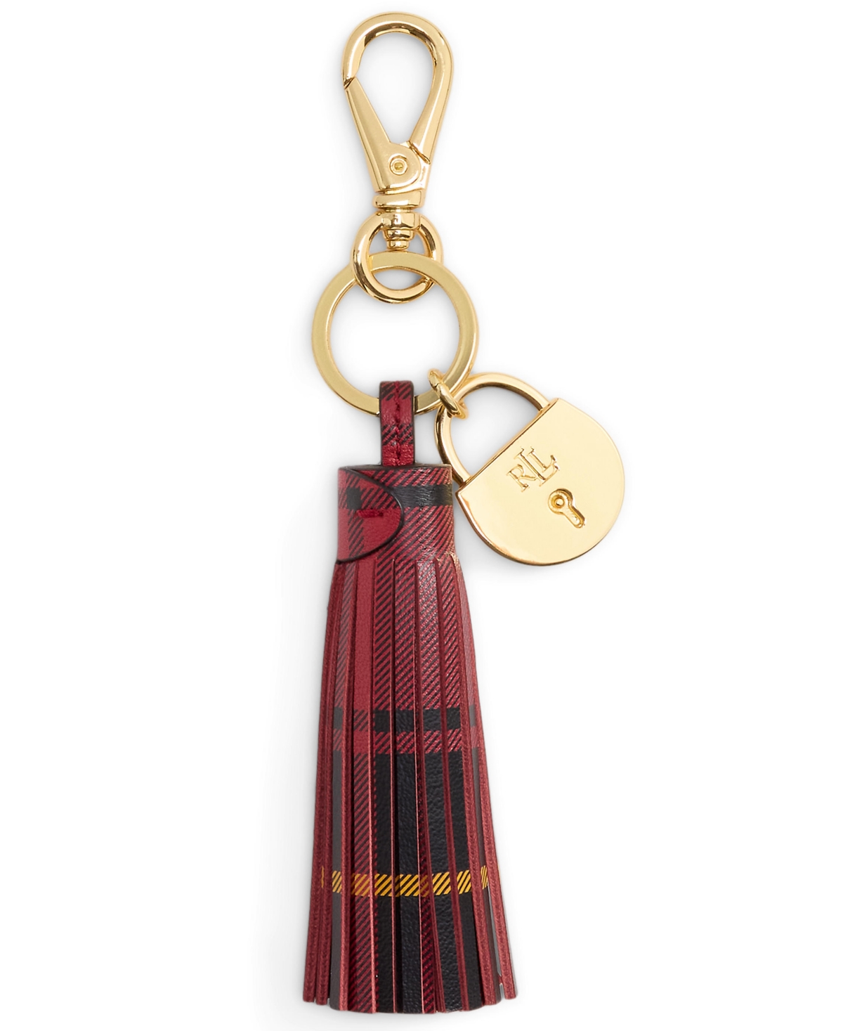Ralph Lauren Women's Boxed Padlock And Tassel Key Fob In Multi