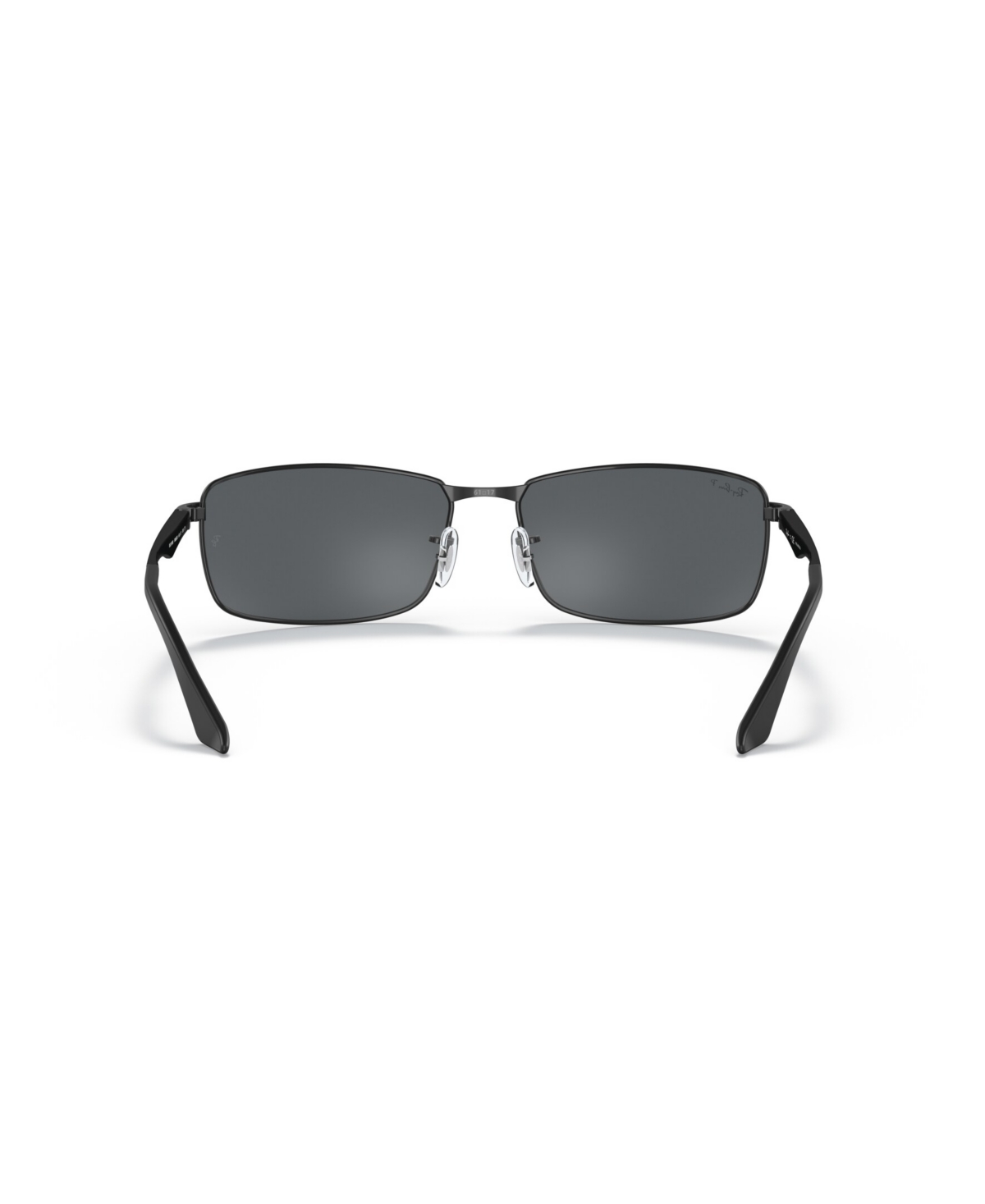 Ray Ban Rb3498 Sunglasses Black Frame Grey Lenses Polarized 61-17 In Green