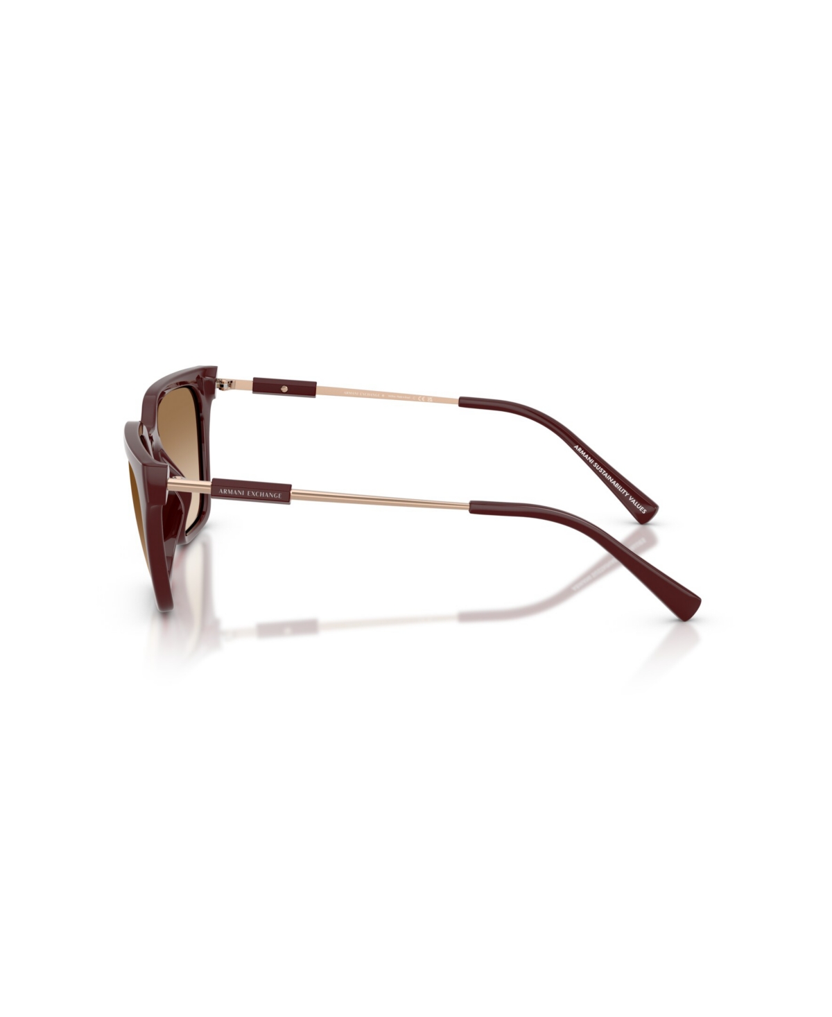 Armani Exchange Woman Sunglass Ax4158s In Burgundy