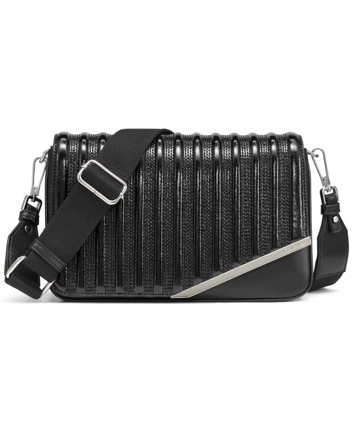 Calvin Klein Women's Ria Patent Piping Crossbody Bag In Multi