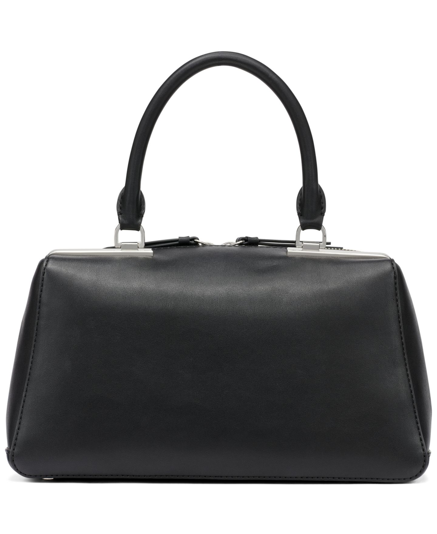 Женская сумка Calvin Klein Lori Top Zipper Convertible Satchel, цвет: Чёрный — фото 2