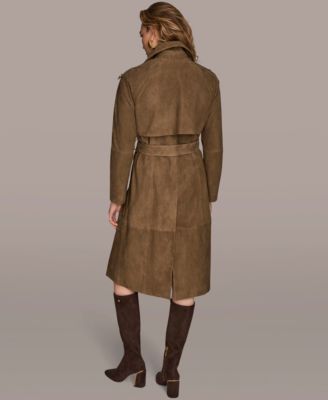 Women's Double Breasted Belted Trench Coat