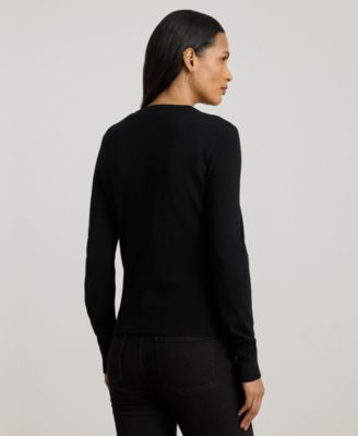 Women's Belting-Print Long Sleeve Cardigan