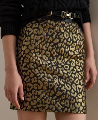 Women's Metallic Pencil Mini Skirt