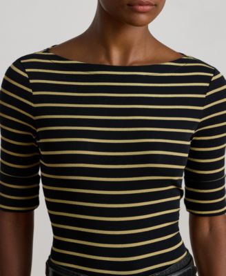 Women's Striped Boatneck T-shirt