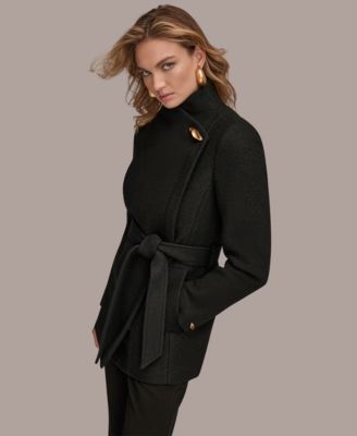 Women's Wing Collar Belted Coat