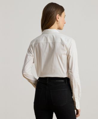 Women's Logo Detail Point Collar Shirt