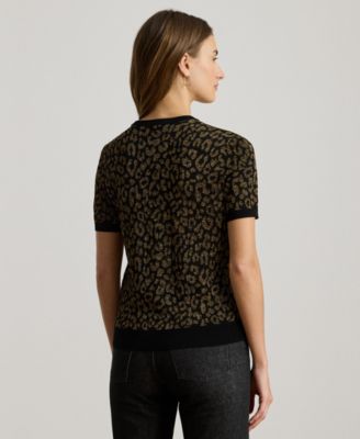 Women's Ocelot Short Sleeve Sweater