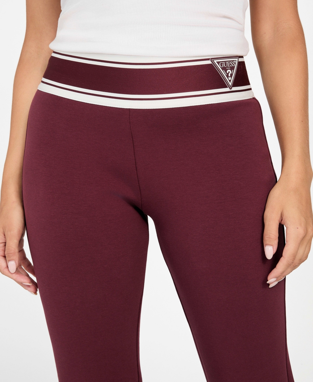 Guess Women's Ann Flared Leggings In Burgundy