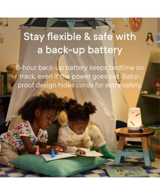 Rest+ Baby & Kids Sound Machine 2nd Gen Child’s Night Light, Alarm Clock, Toddler Sleep Trainer, Time-to-Rise, White Noise, Bedtime Stories, Portable, Backup Battery (with Charging Base)