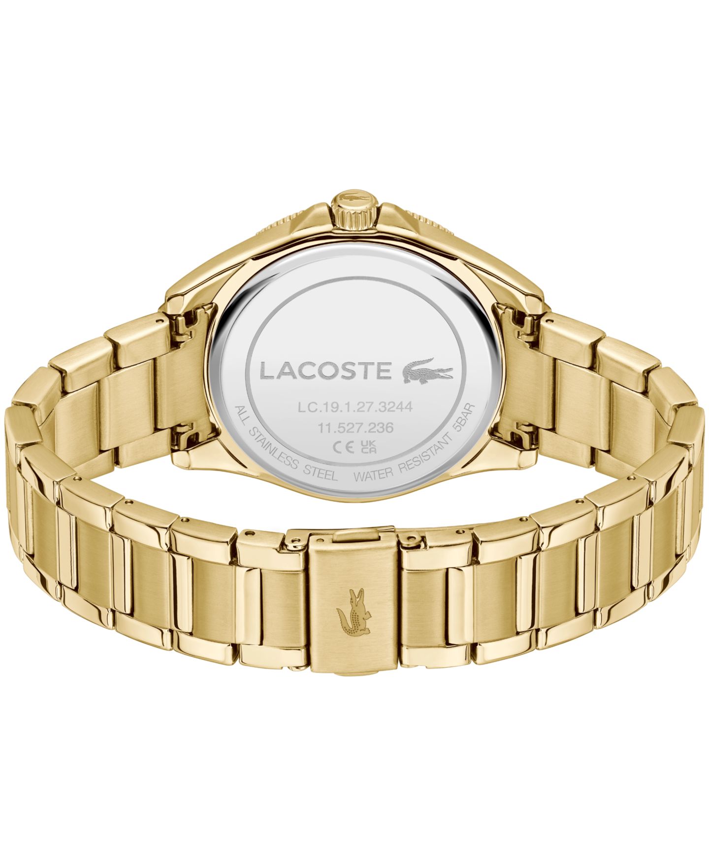 Мужские часы Lacoste Mainsail Gold Tone Stainless Steel Bracelet Watch, 43mm — фото 3