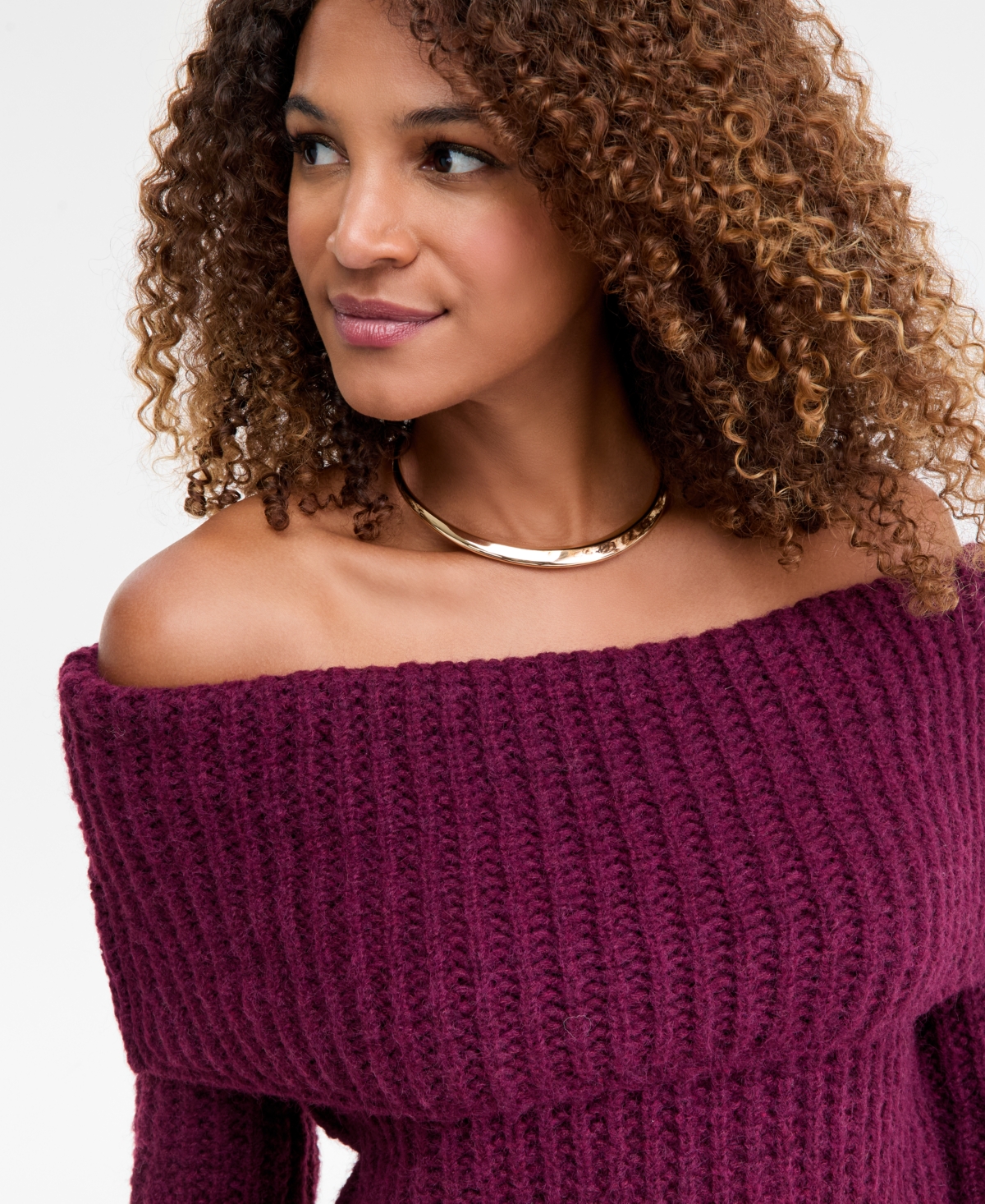 I.n.c. International Concepts Women's Lofty Off-The-Shoulder Sweater, Macy's Exclusive
