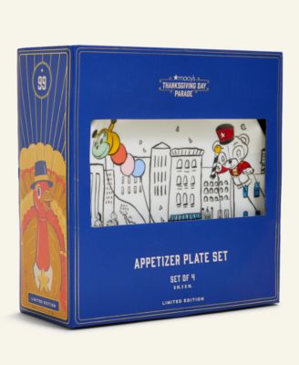 Thanksgiving Day Parade 2025 NYC Scenic Scalloped Appetizer Plate Set, Set of 6, Macy's Exclusive
