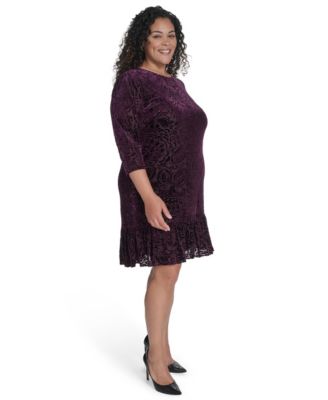 Plus Size Crewneck Shift Dress