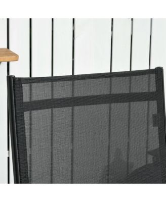 2 Piece Chaise Lounge Chair Pool Chairs with Wheels,