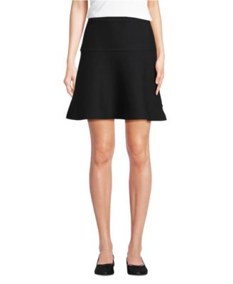 Women's Fine Gauge Cotton Sweater Above the Knee Circle Skirt