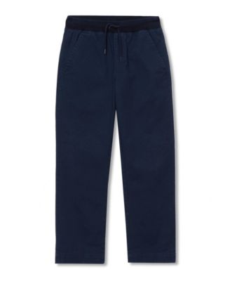 Lands End Boys Husky Stretch Soft Rib Waist Iron Knee Pull On Pants - Classic navy 35$